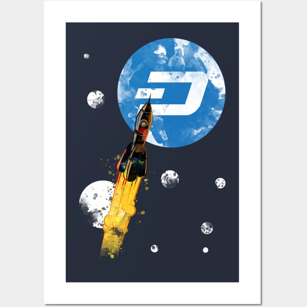 Up To The Moon : DASH Edition Wall Art by CryptoTextile